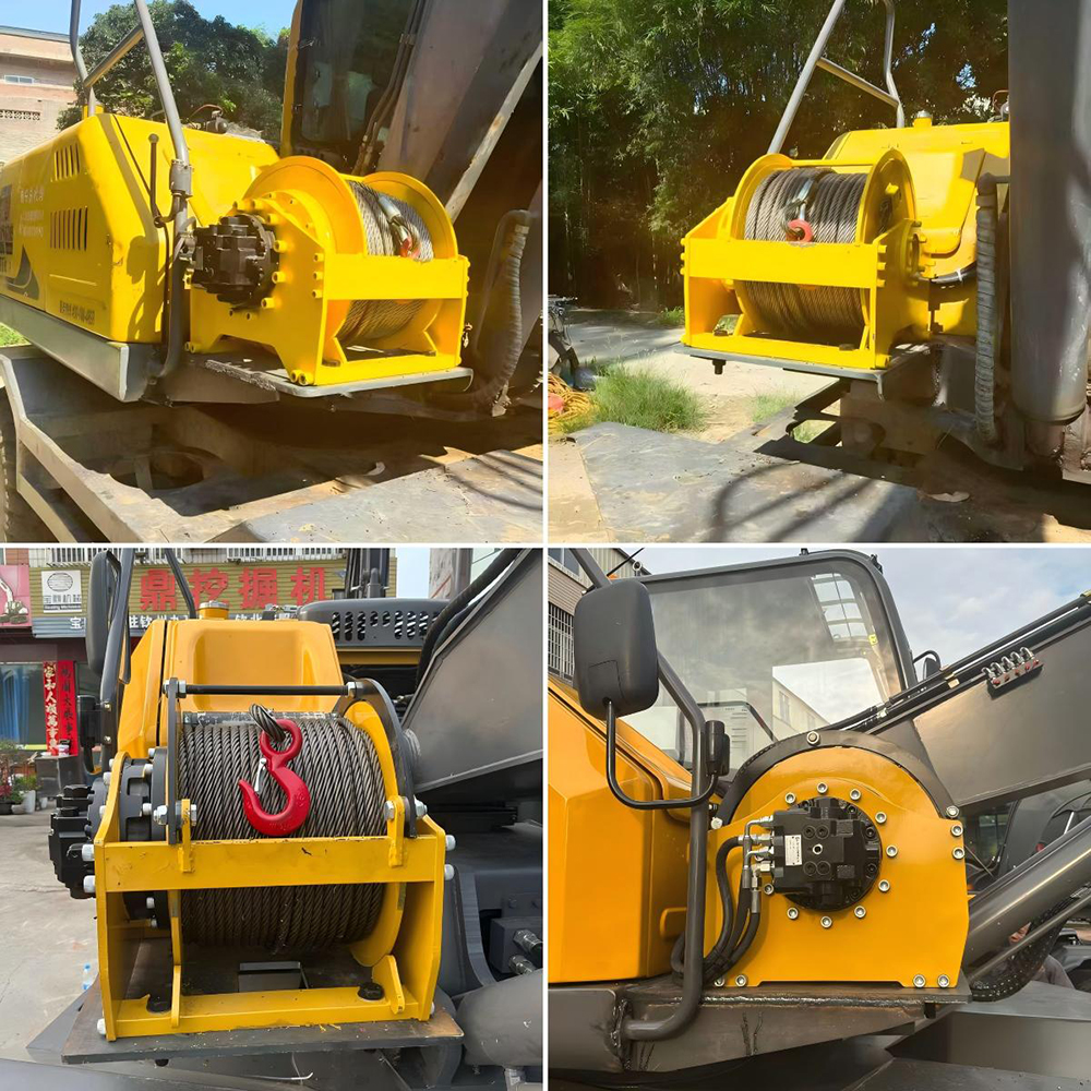 excavator winch
