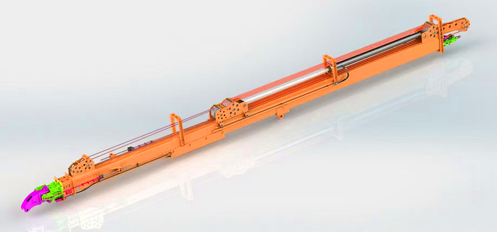 forestry telescoping boom