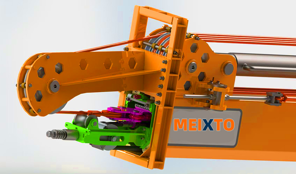 forestry telescoping arm