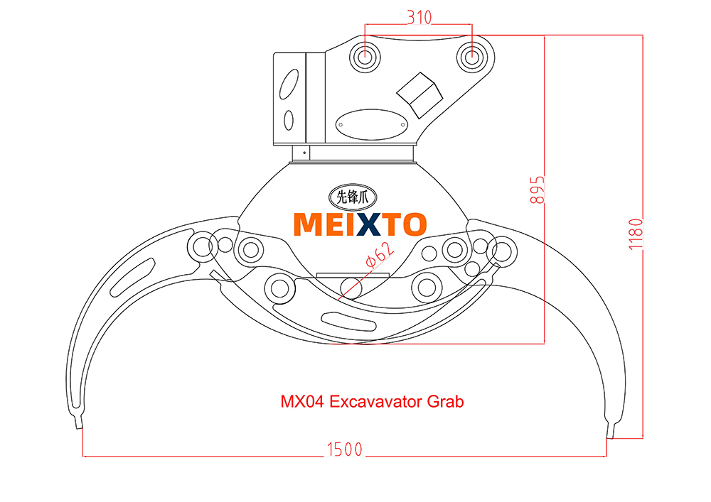 log grapple dimensions