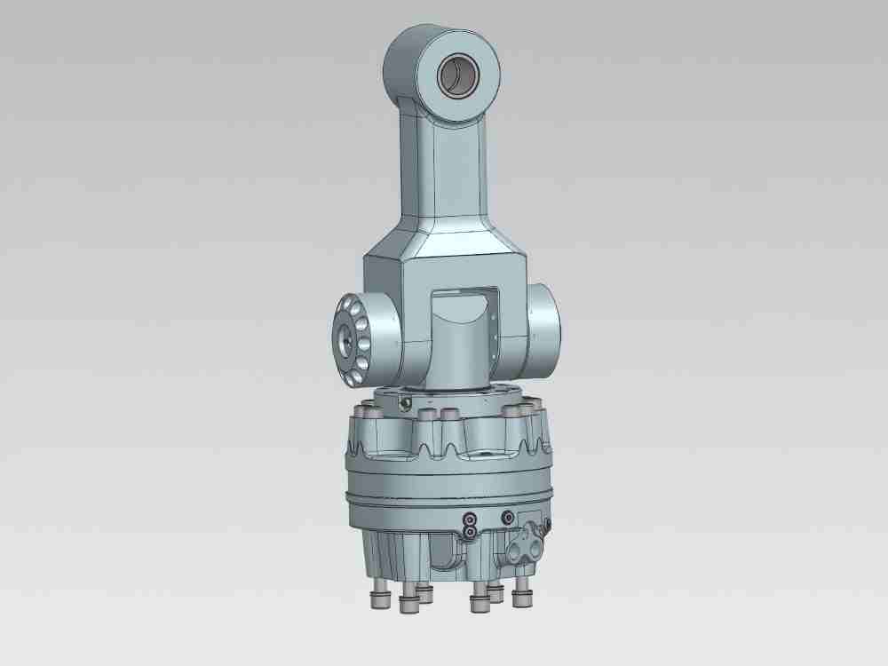 rotary motor of tree harvester head